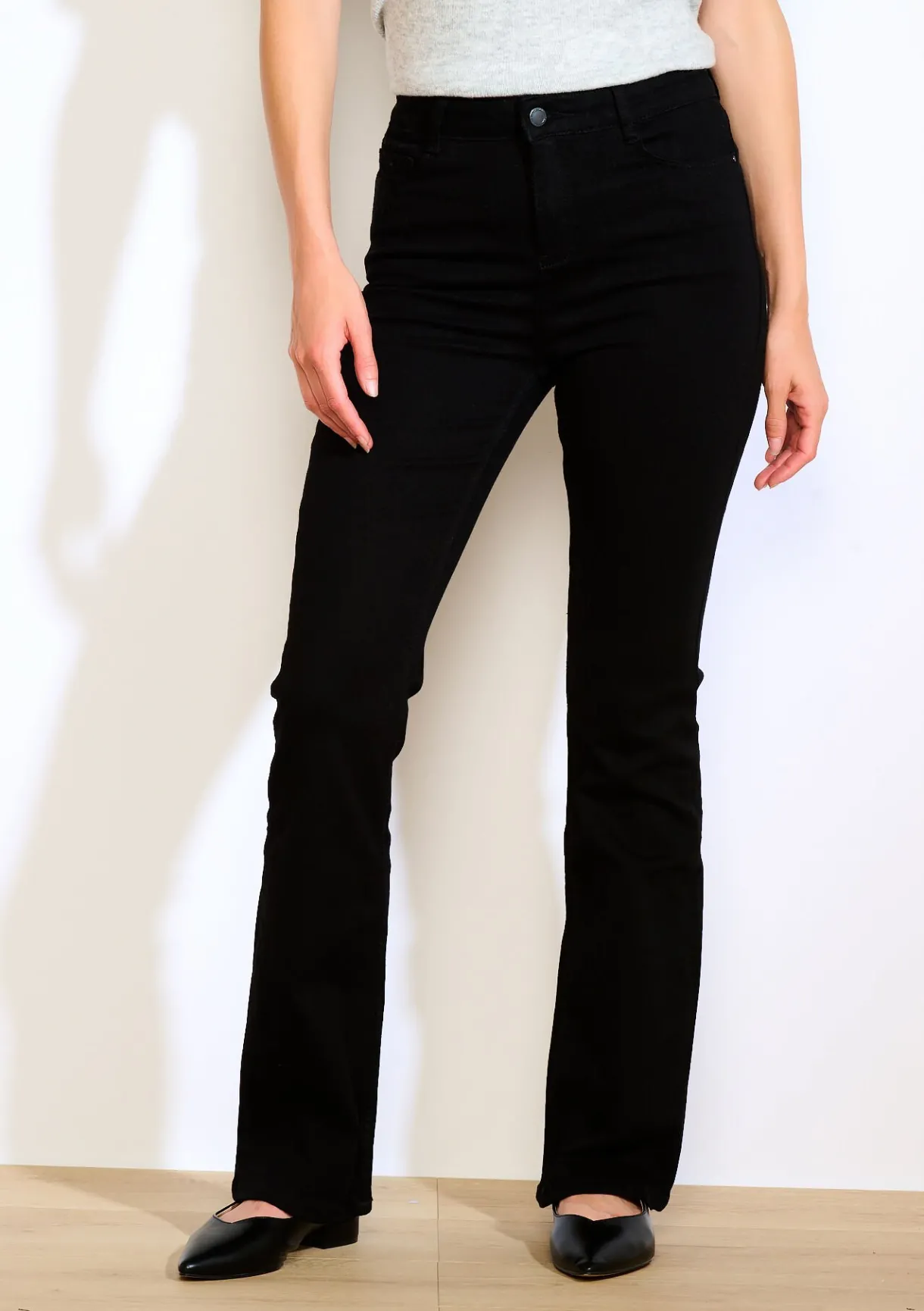 LolaLiza Bootcut jeans met hoge taille- Jeans