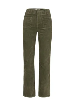 LolaLiza Bootcut ribfluwelen broek met zakken- Broeken