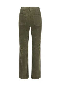 LolaLiza Bootcut ribfluwelen broek met zakken- Broeken