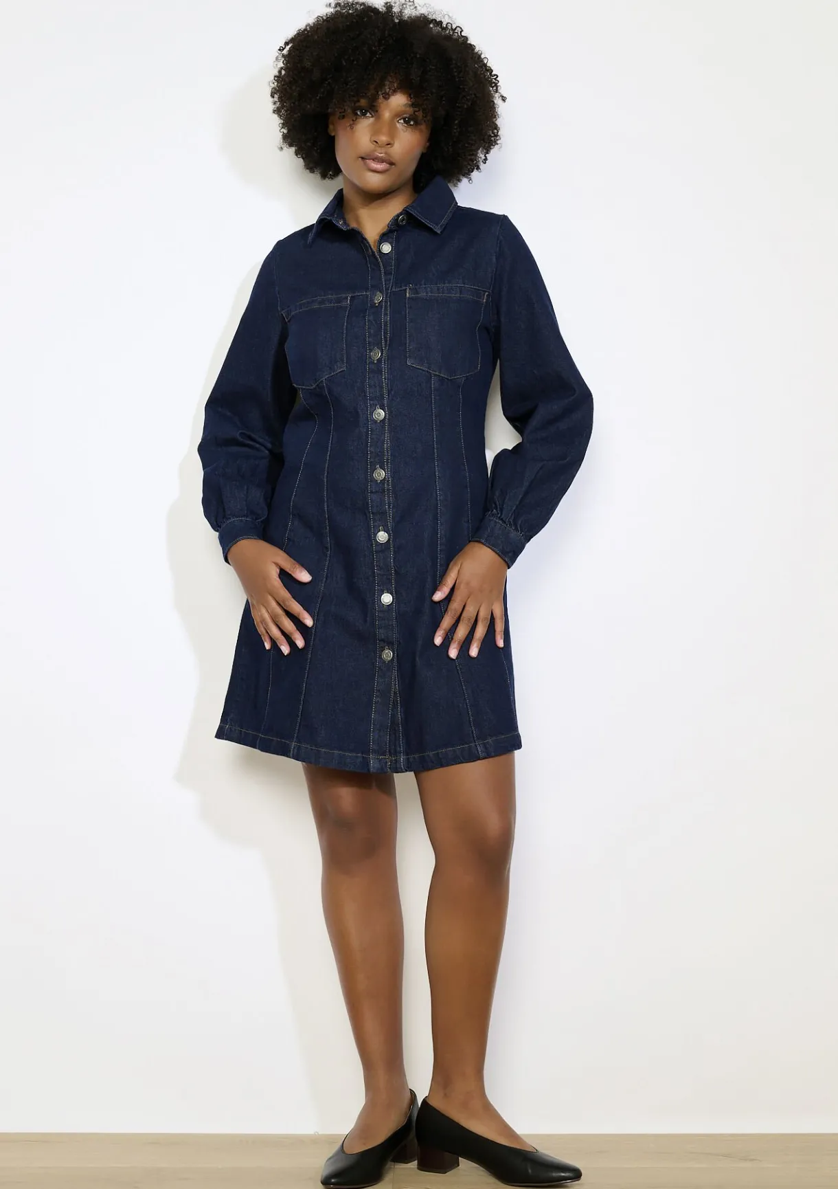 LolaLiza Denim overhemdjurk- Jurken
