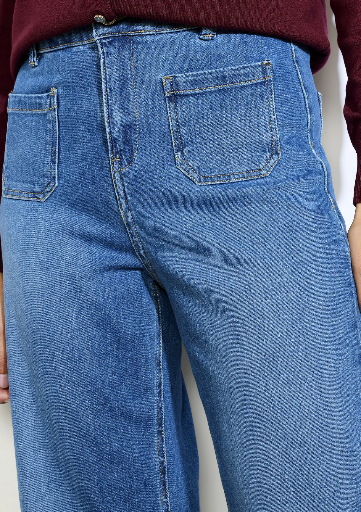 LolaLiza Flared jeans met hoge taille en zakken- Jeans