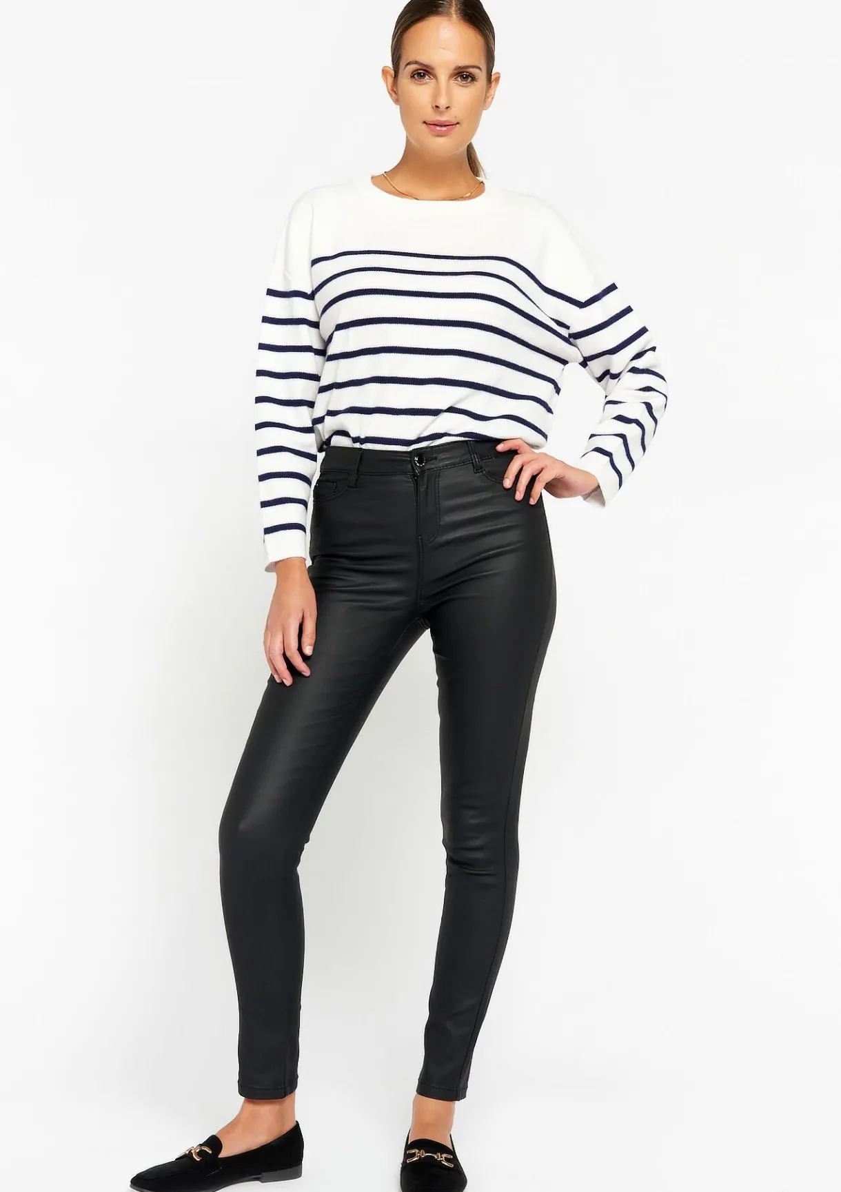 LolaLiza Gecoate skinny broek- Broeken