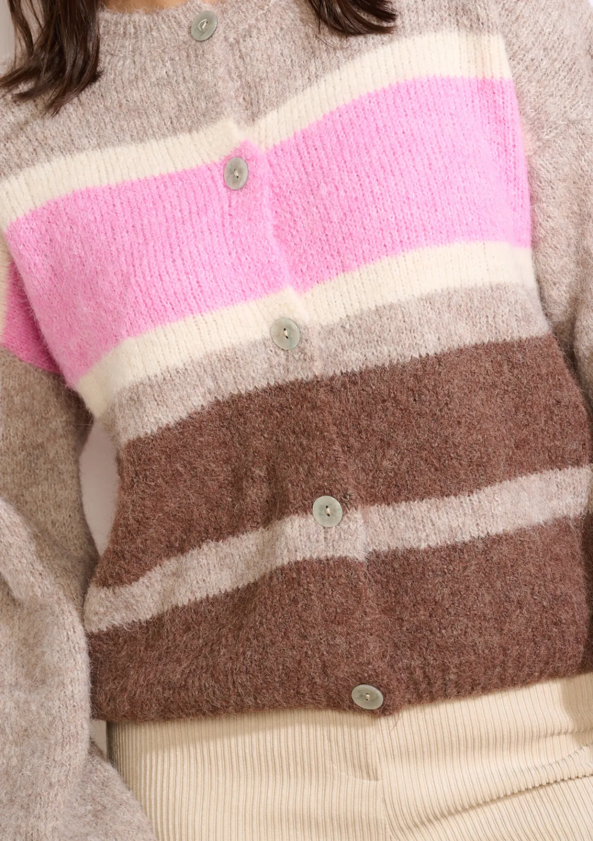 LolaLiza Gestreepte zachte vest- Truien En Cardigans
