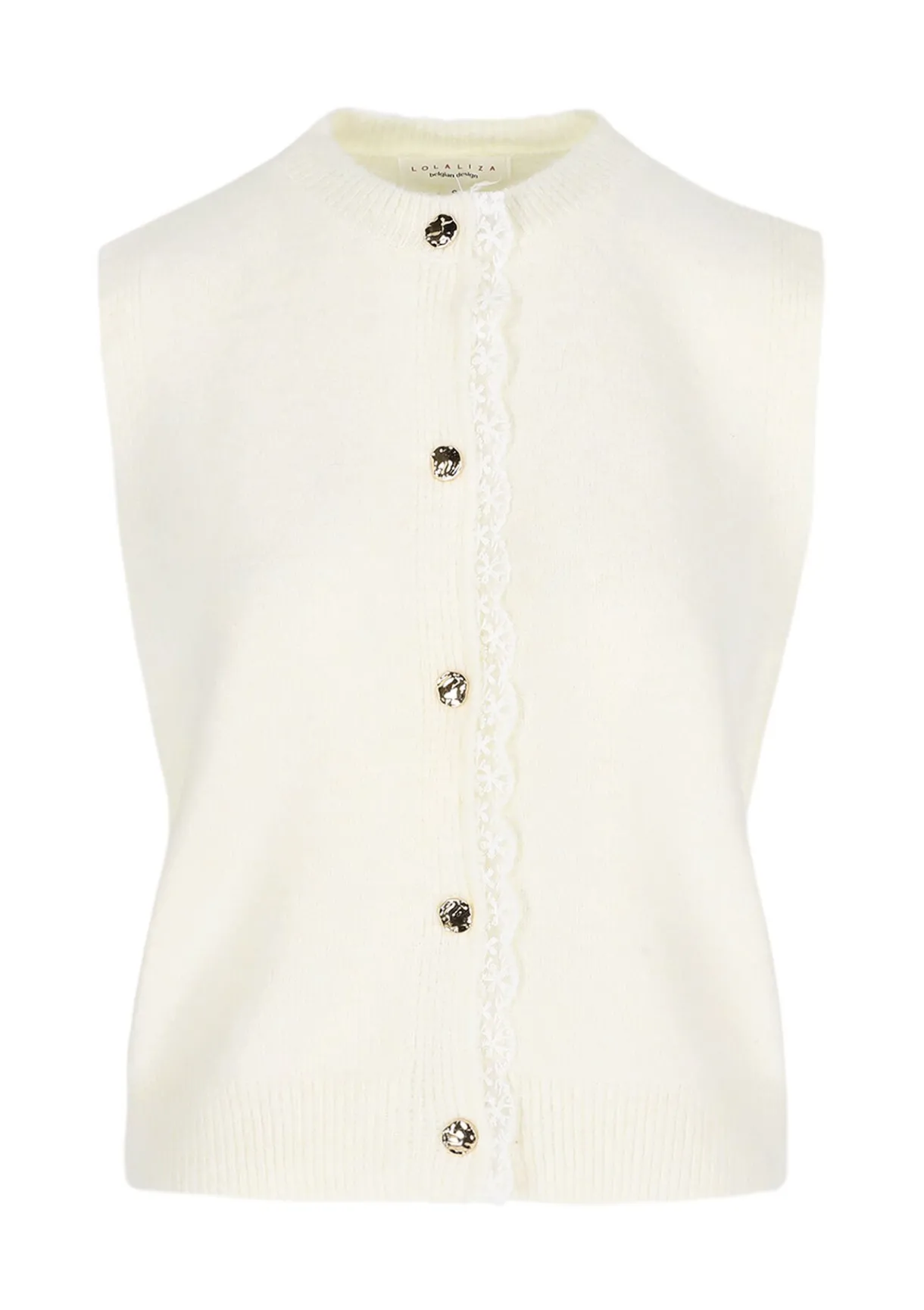 LolaLiza Mouwloze zachte cardigan met knopen- Truien En Cardigans