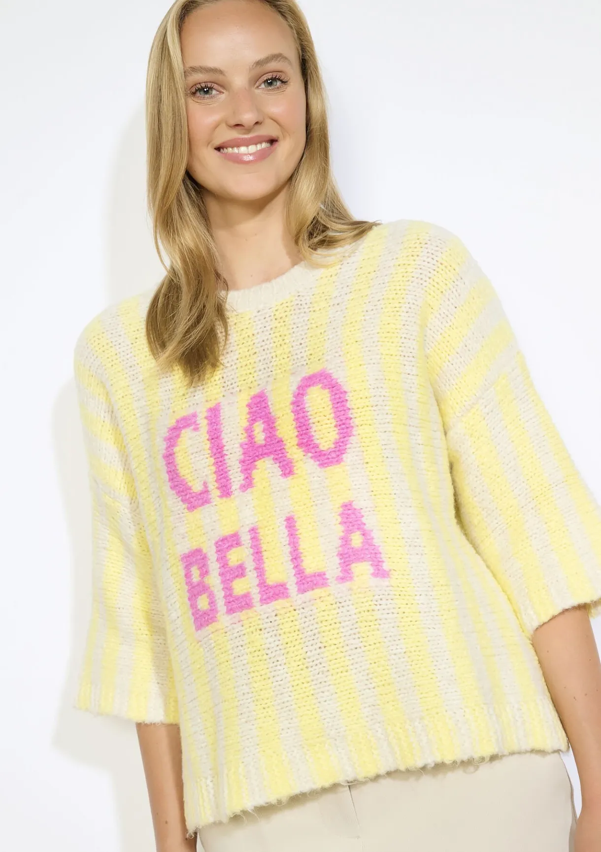 LolaLiza Oversized "Ciao Bella" trui- Truien En Cardigans